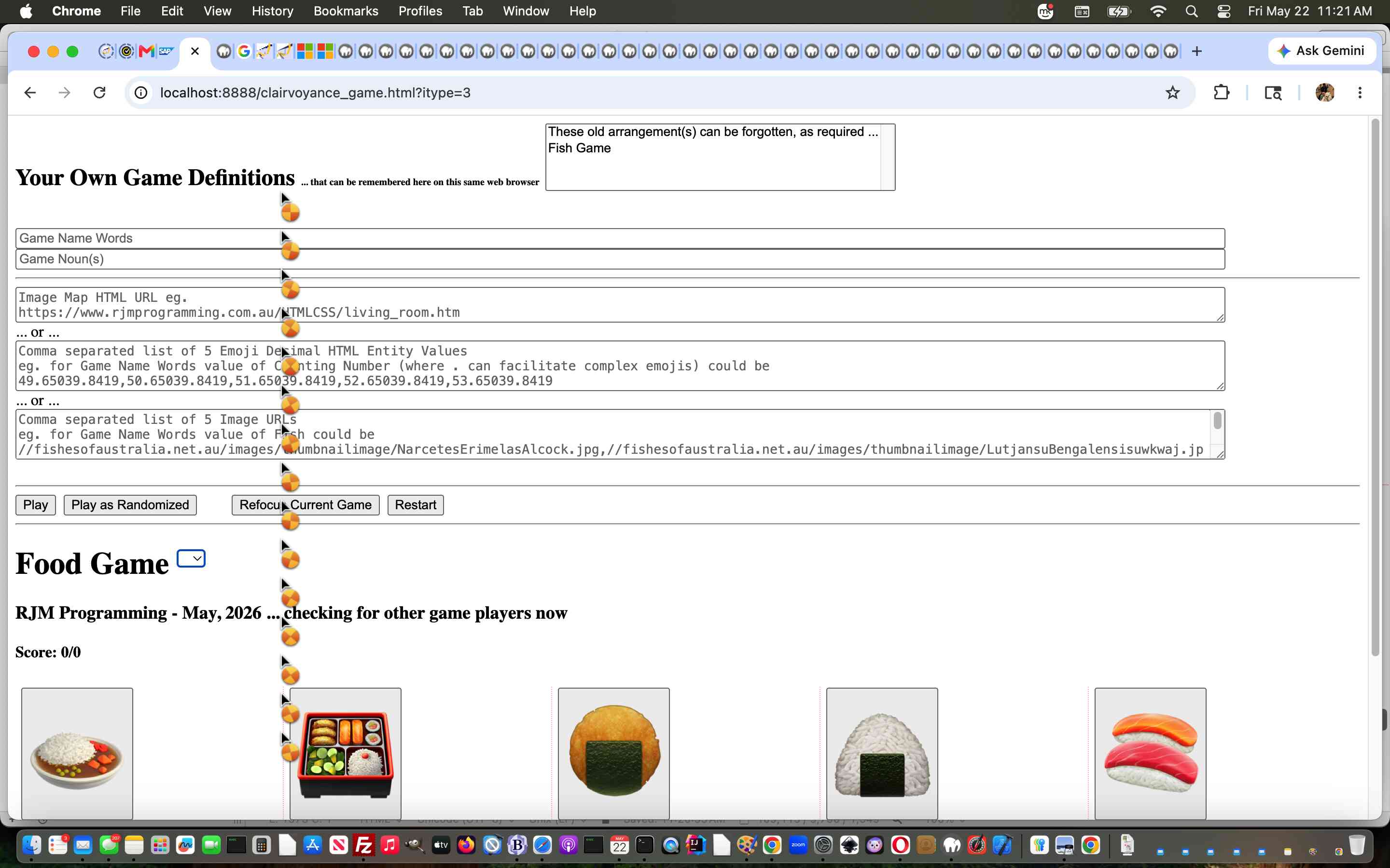 Clairvoyance Game User Definition Tutorial Clairvoyance Game User Definitions Tutorial