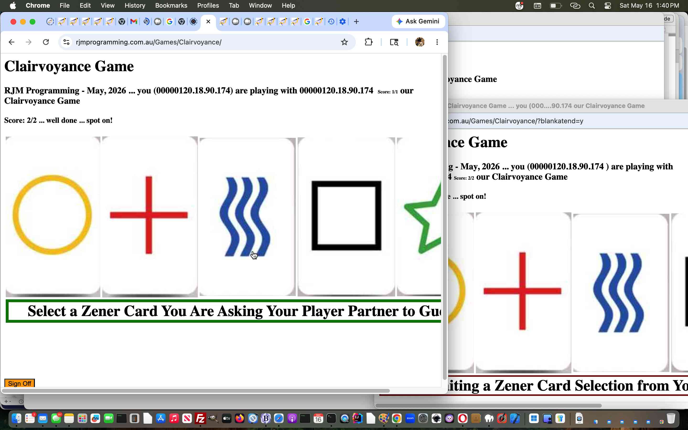 Clairvoyance Game Sharing Scores Tutorial Clairvoyance Game Sharing Scores Tutorial
