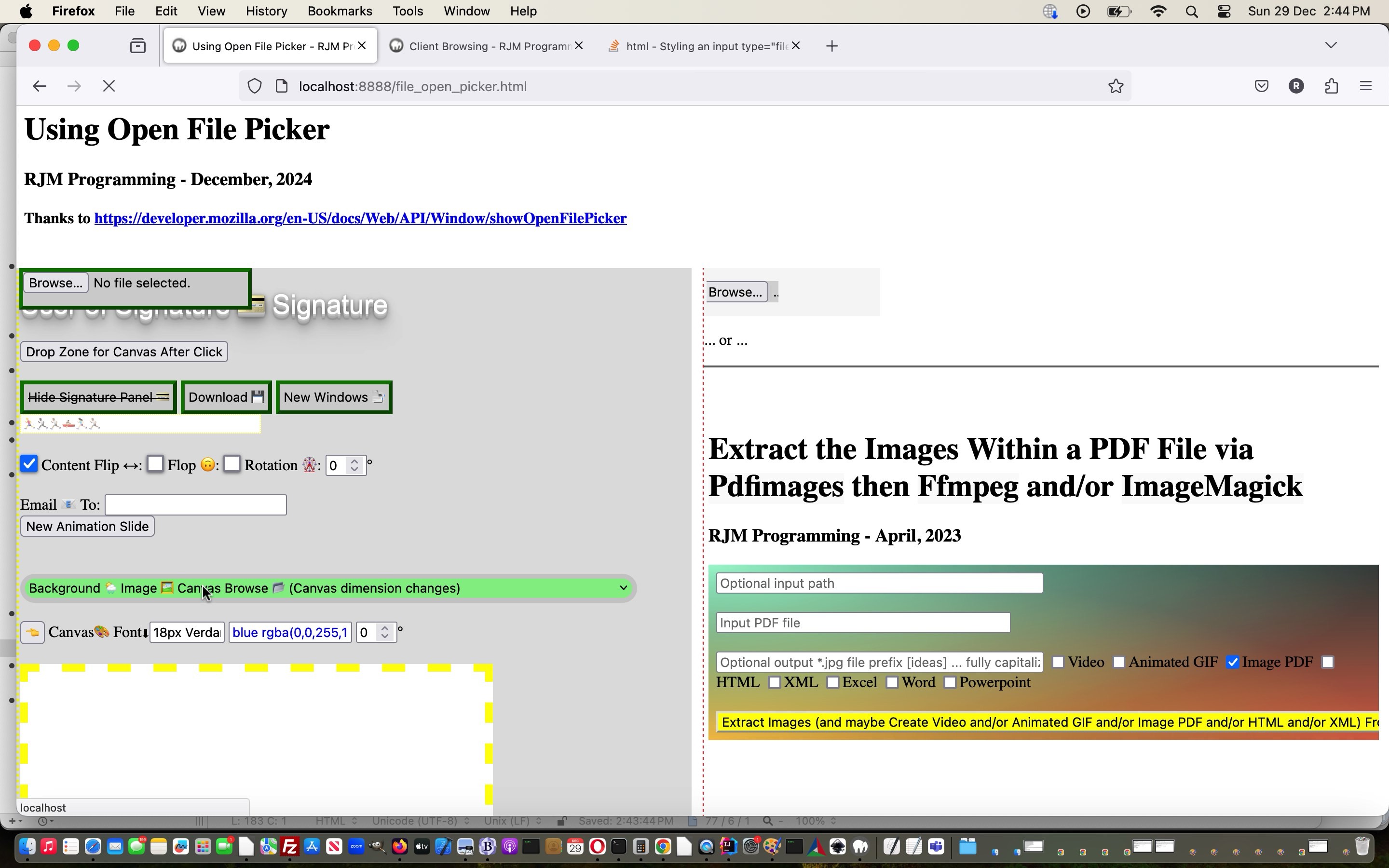 Open File Picker Experimental Status Tutorial