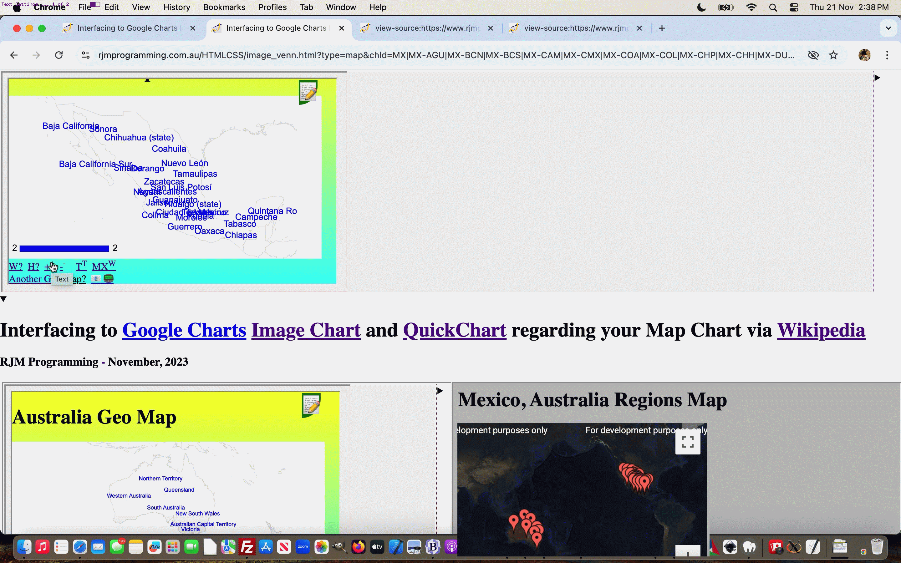 Regional Text Google Chart Text Configurations Tutorial