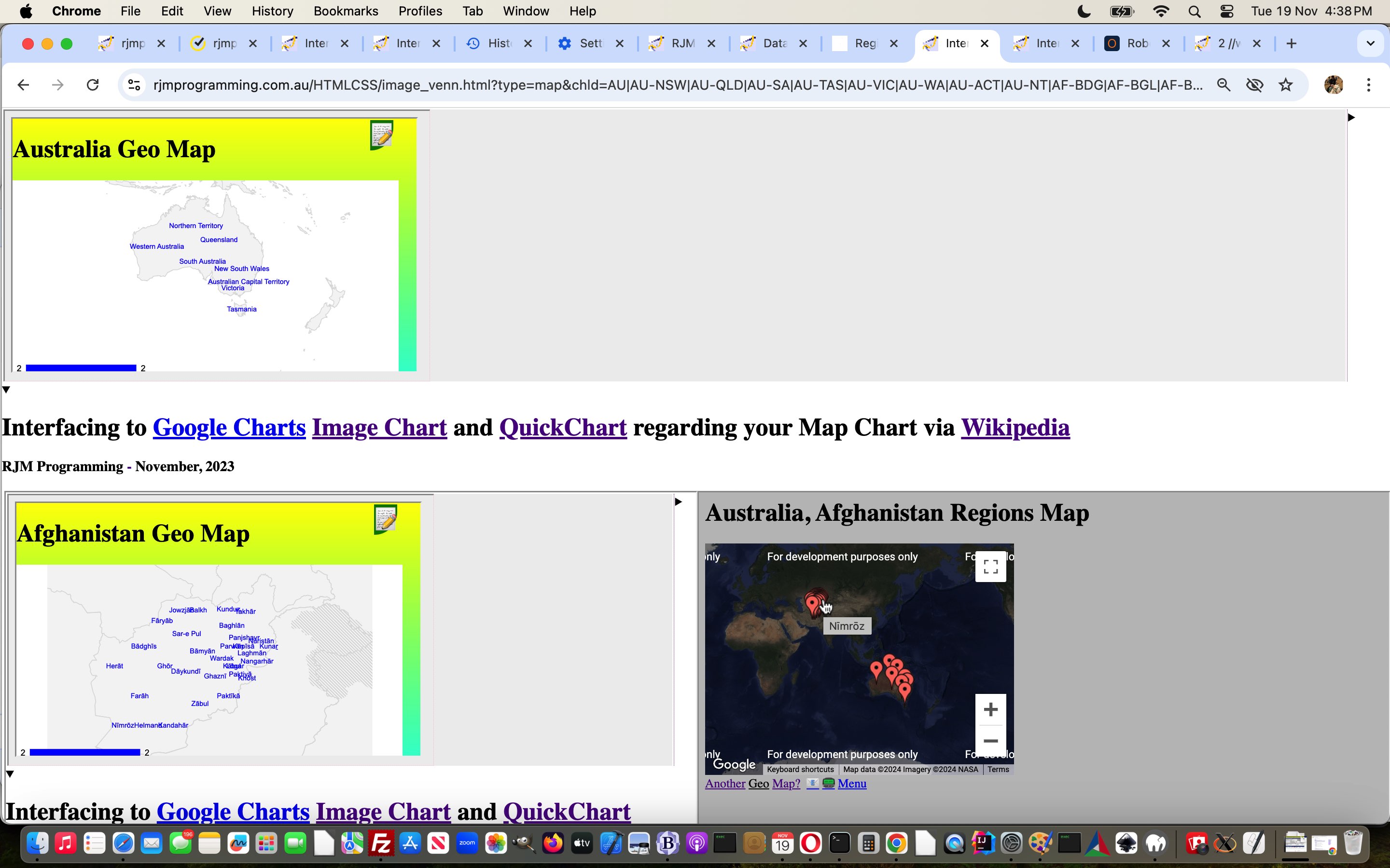 Regional Text Google Chart Iframe on AlmaLinux Tutorial