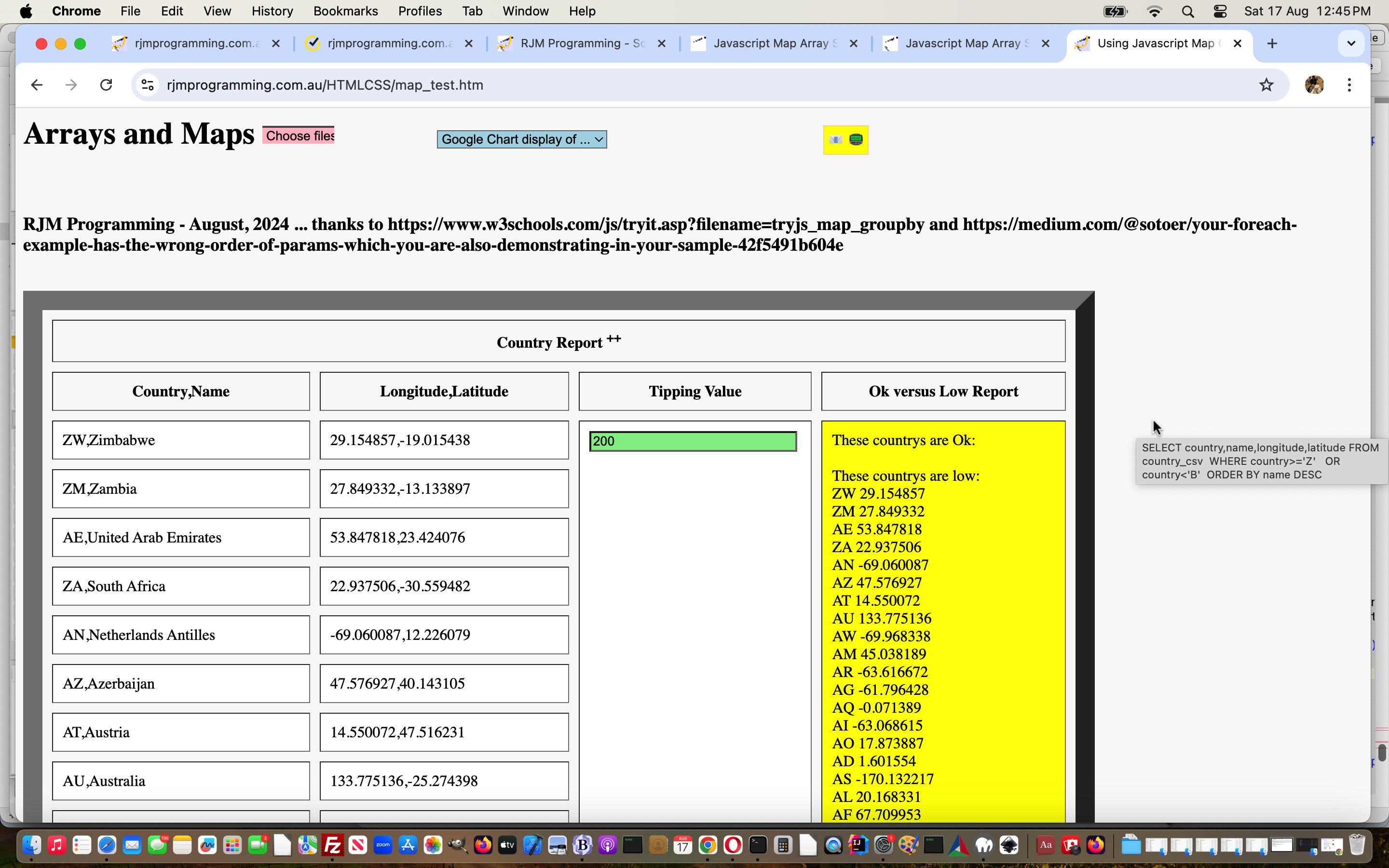 Javascript Map Array Delimiter Tutorial