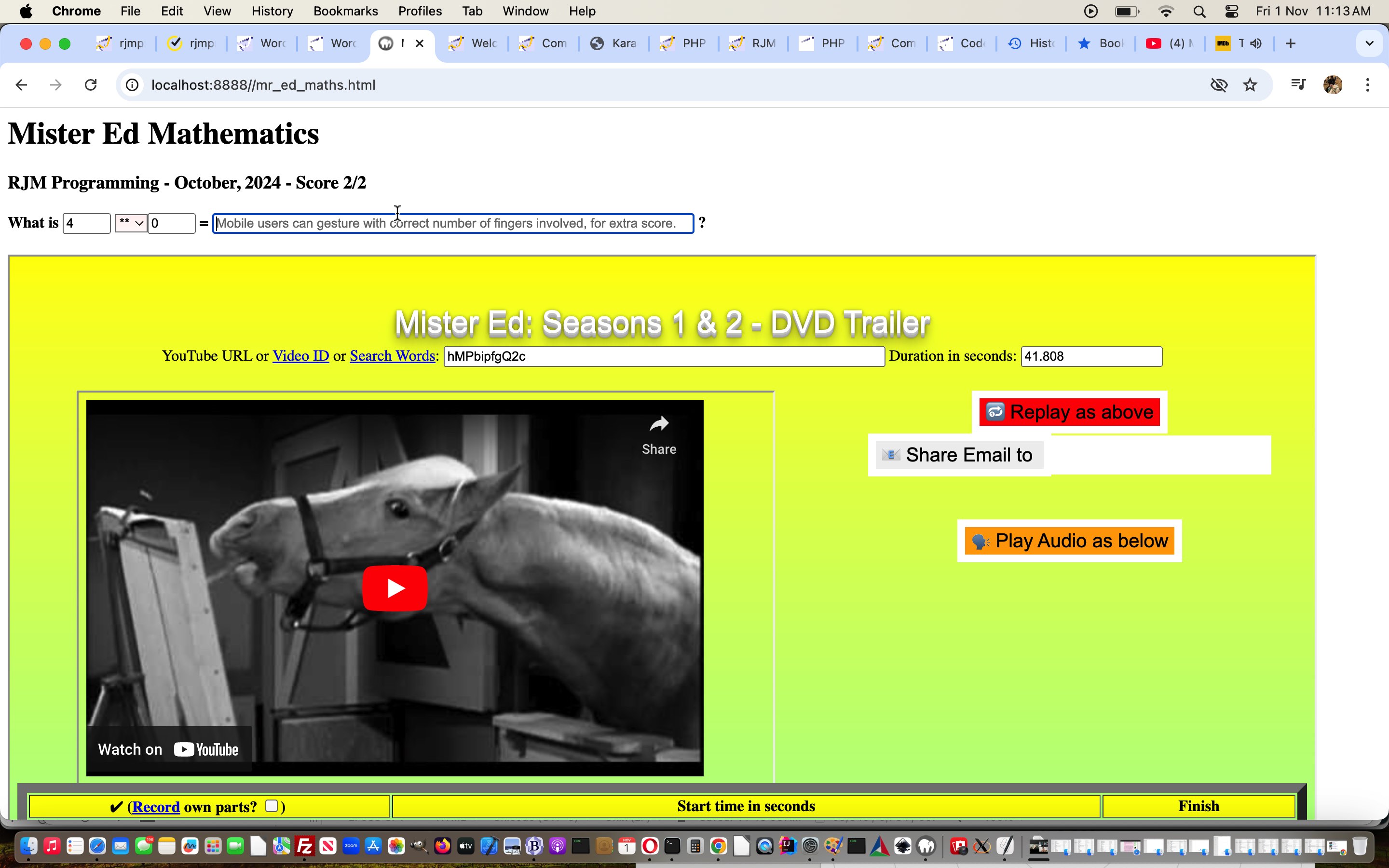 Mister Ed Mathematics Primer Tutorial