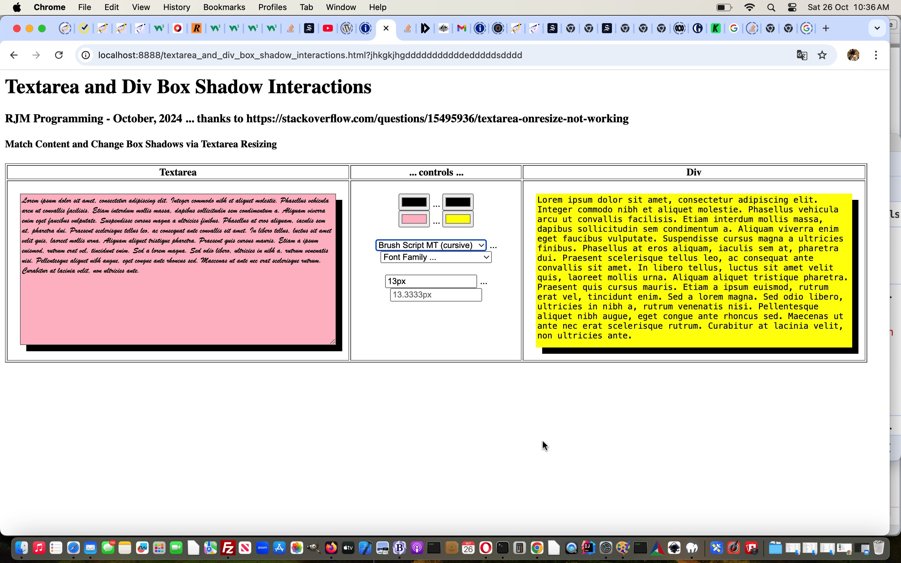 Textarea and Div Box Shadow Primer Tutorial