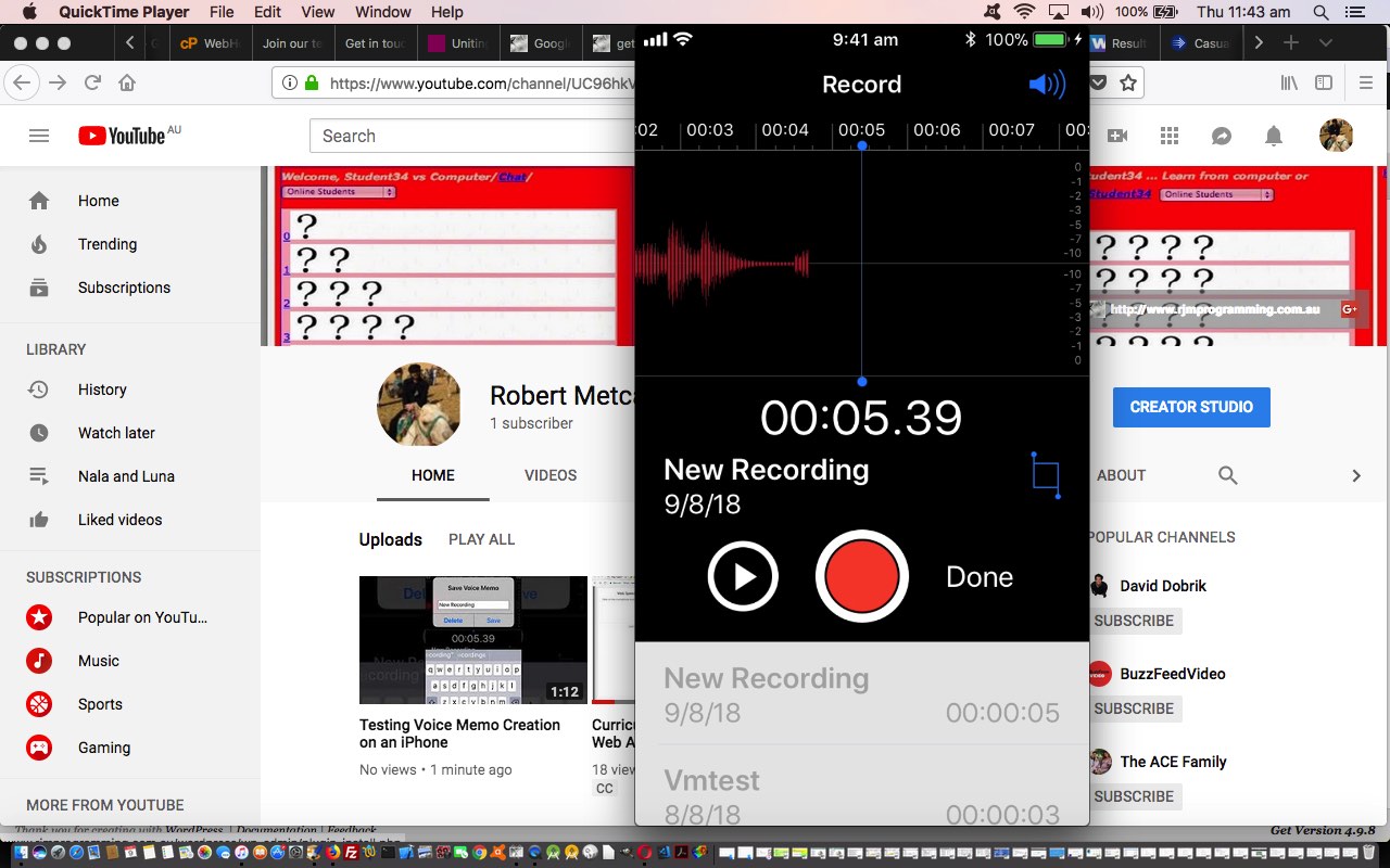 Voice Memo On IPad Share Tutorial Robert James Metcalfe Blog