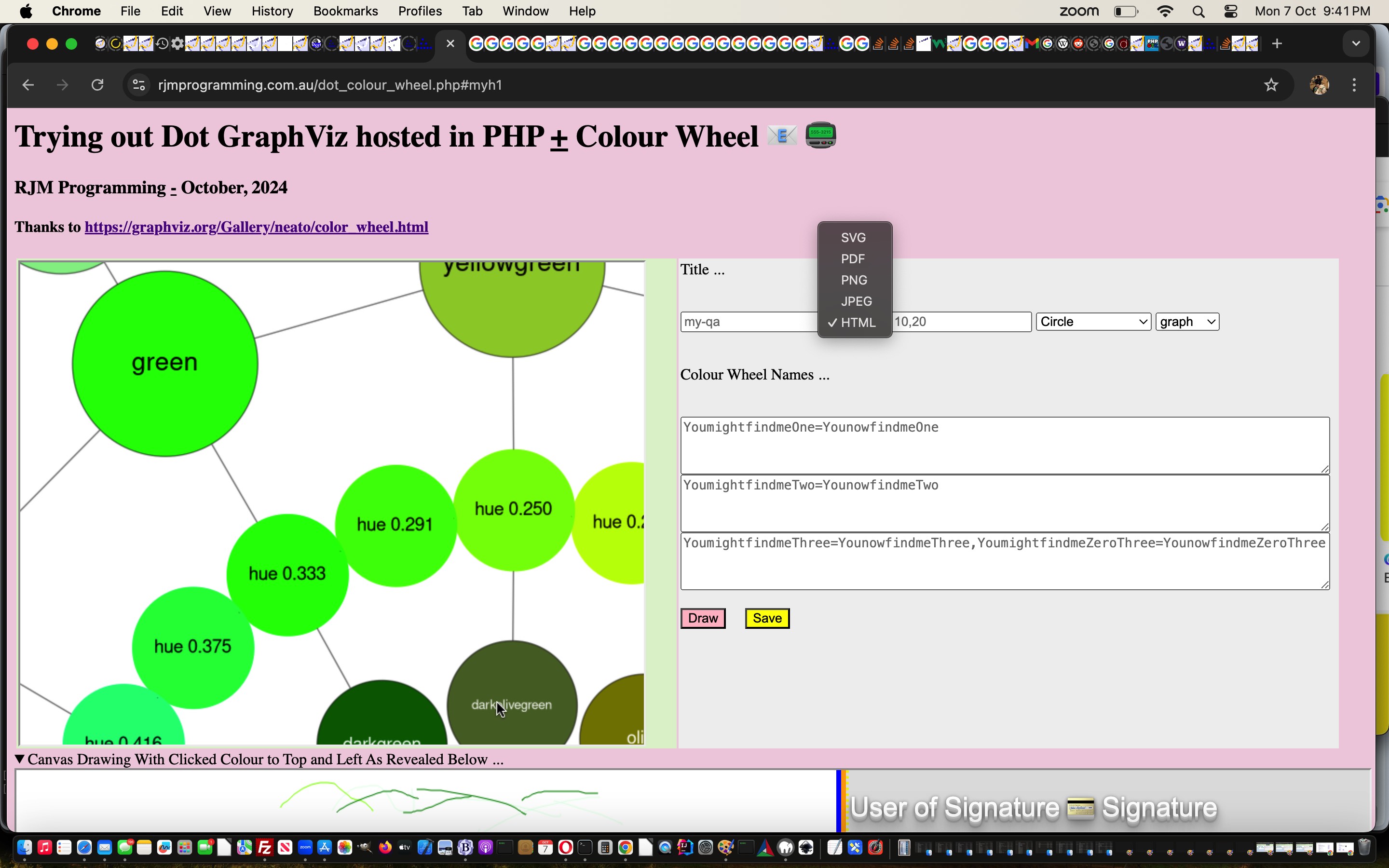 GraphViz via PHP on AlmaLinux Dot Colour Wheel Outputs Tutorial