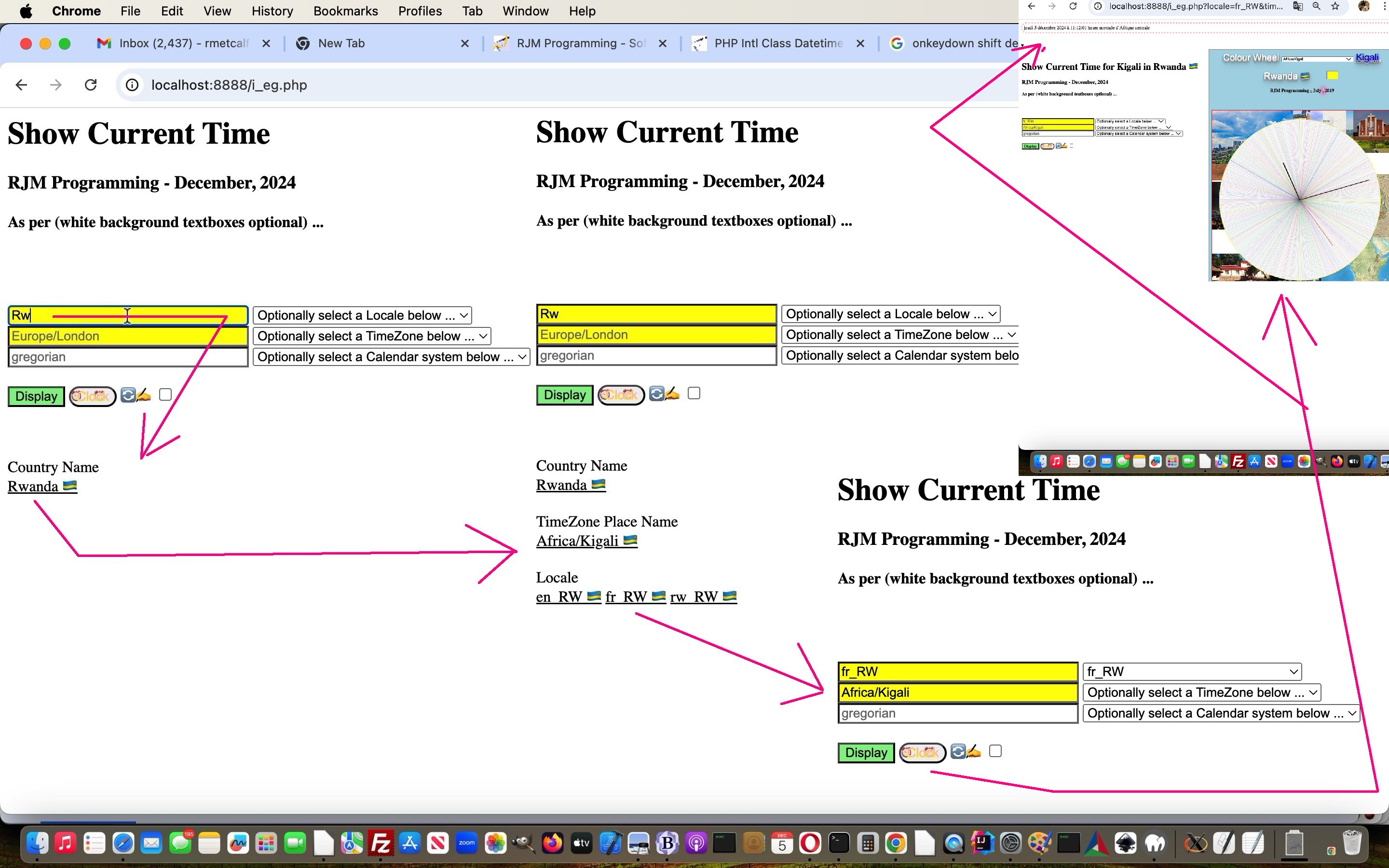 PHP Intl Class Datetime Keyboard Events Tutorial