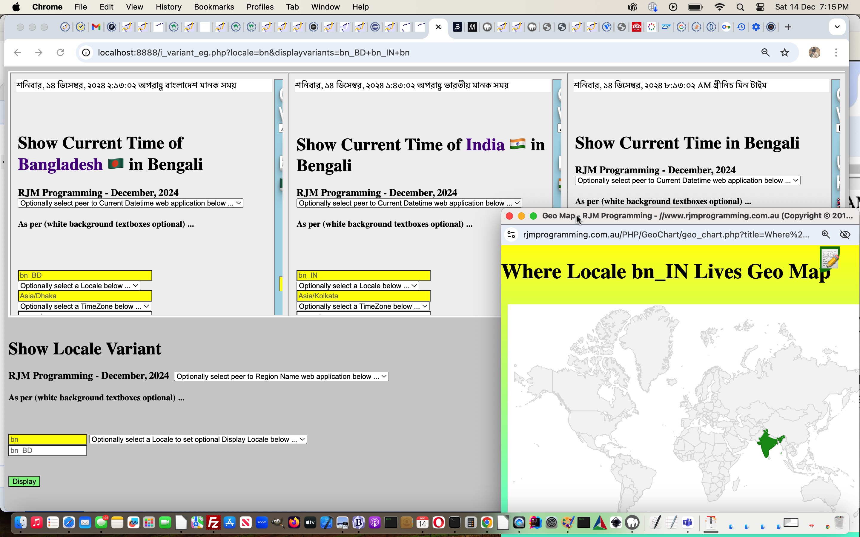 PHP Intl Class Peer to Peer Locale Variants Tutorial