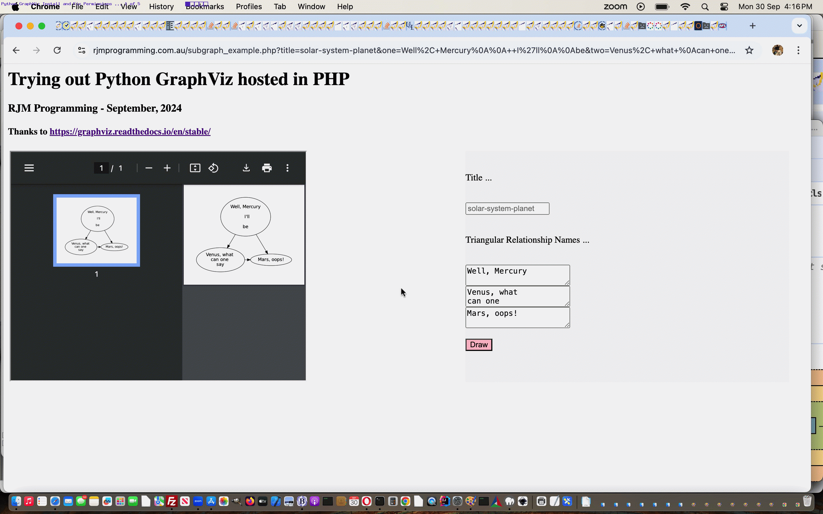 Python GraphViz via PHP on AlmaLinux Permissions Tutorial