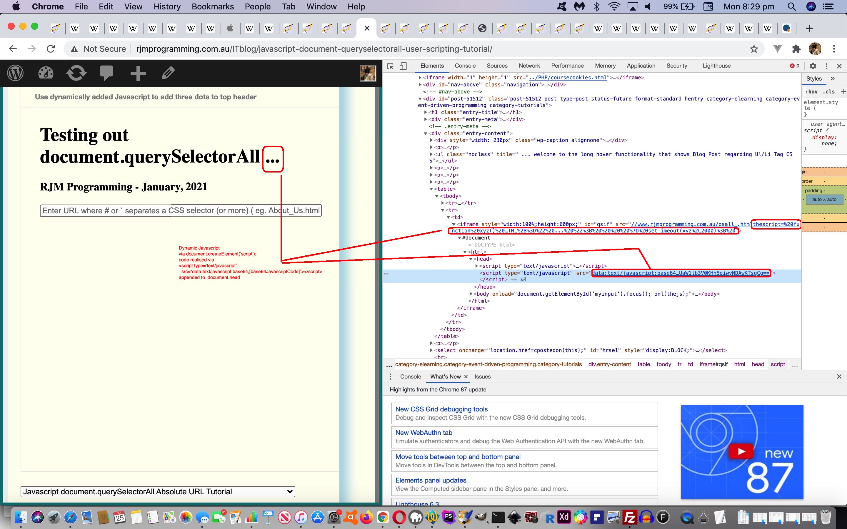 Javascript Document querySelectorAll Textarea Placeholder Tutorial 