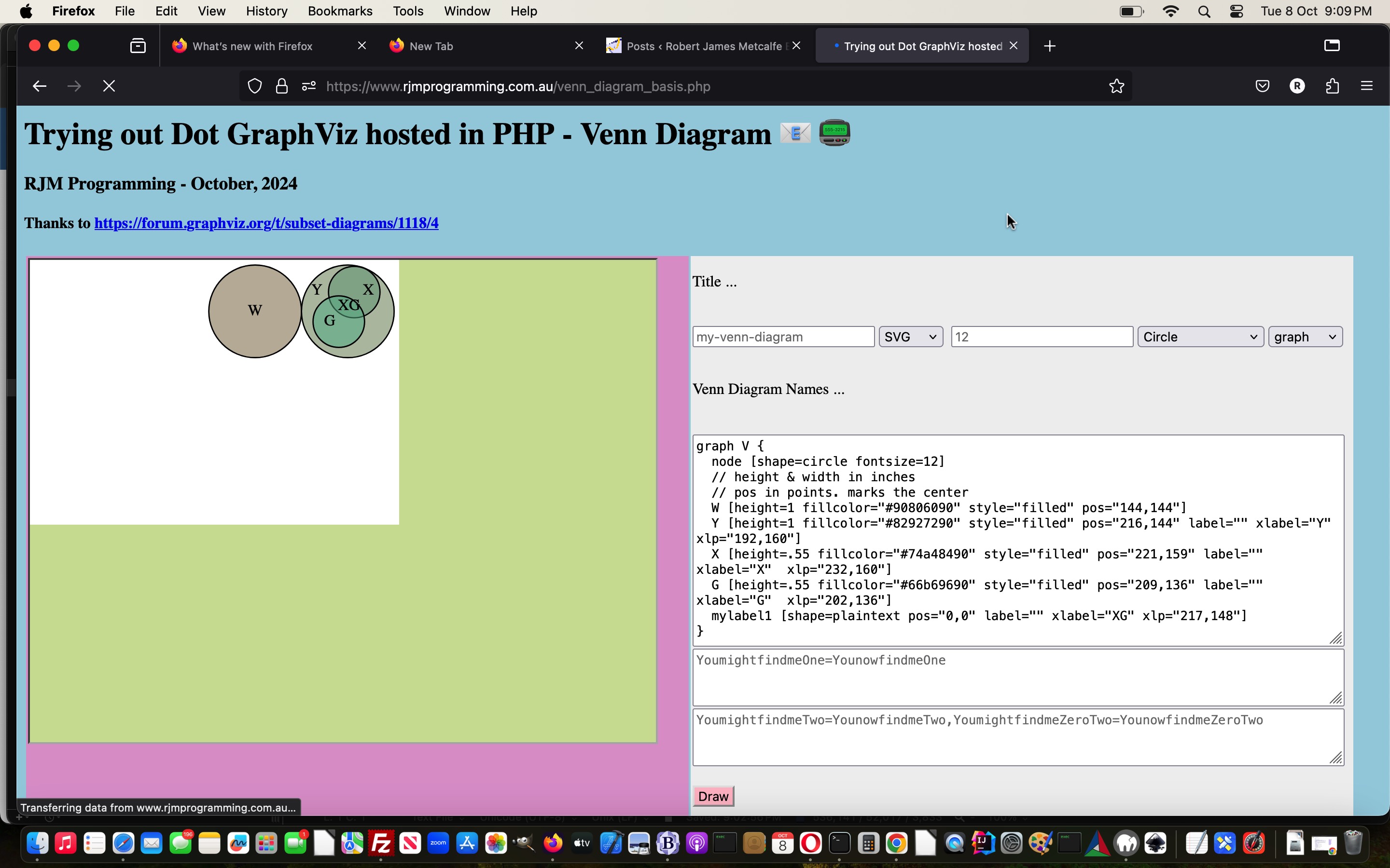 GraphViz via PHP on AlmaLinux Dot Venn Diagram Tutorial