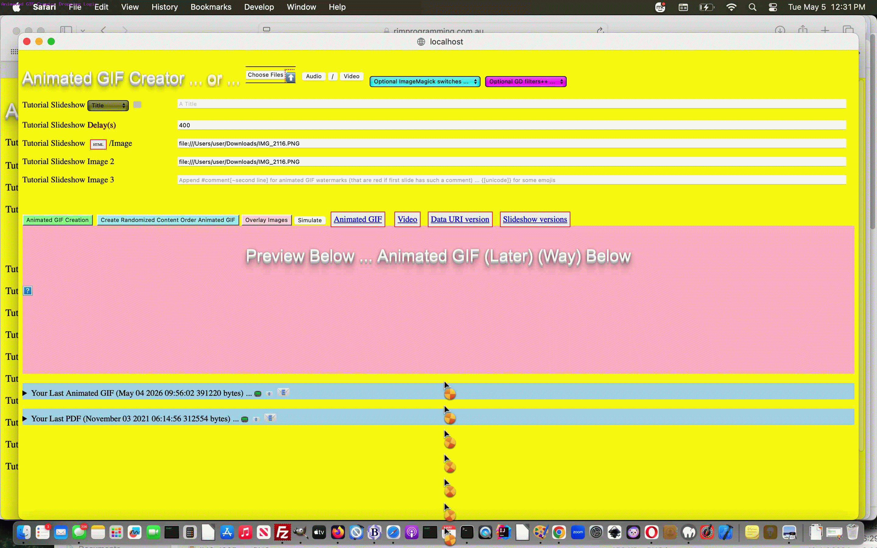 Animated GIF Creator File Dropping Tutorial Animated GIF Creator File Dropping Tutorial