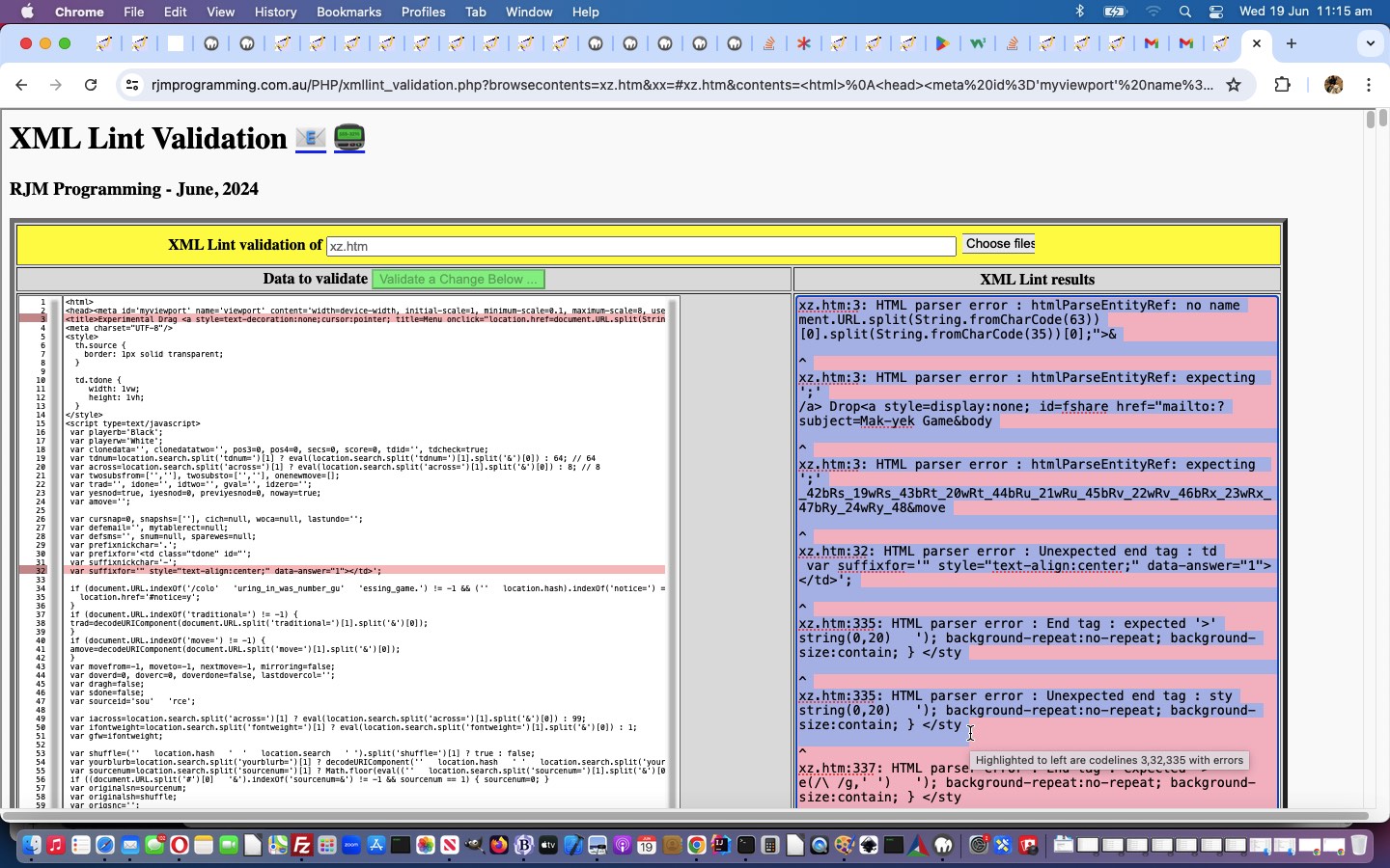 XML Lint Validation CSS Background Colour Tutorial